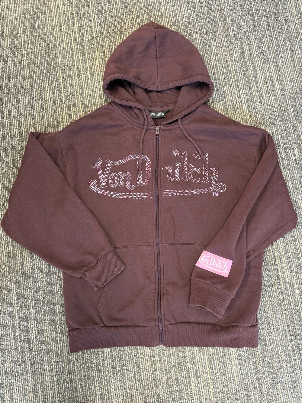 Von-Dutch Full Zip Hooded Sweatshirt Women’s XL